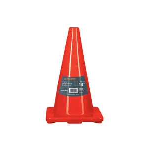 Cône de signalisation en PVC de 45 cm, TRUPER - Product Image 1