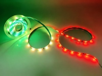 Bande LED flexible programmable DC12V 5050 RGBIC adressable Ws2811, 30 LED/m, avec contrôle par application/télécommande, pour affichages de fête