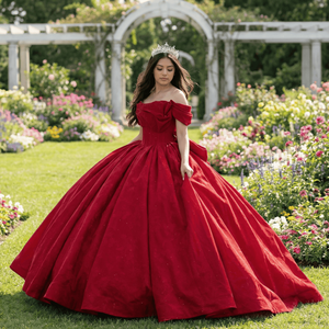 Robe de soirée de luxe vintage Dy6810 en organza couleur bonbon, ornée de paillettes, style princesse, pour Quinceañera - Product Image 1