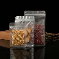 Sachet d'emballage plat mat givré de qualité alimentaire pour thé aux fruits, fleurs séchées, thé parfumé, fruits séchés, avec fermeture éclair refermable