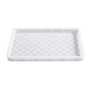 Food grade stackable plastic drying trays used for the freezing of fruits vegetables and seafood