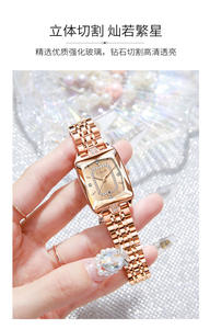 Montre à quartz étanche de luxe pour femme Design élégant unisexe - Product Image 5