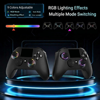 Manette de jeu sans fil avec écran d'affichage et joystick à effet Hall pour PC, Switch, PS, Android, manette de jeu RGB