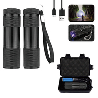 Lampe torche portable à infrarouge pour la détection nocturne des veines, avec 9 LED UV 625 nm, lumière rouge profonde