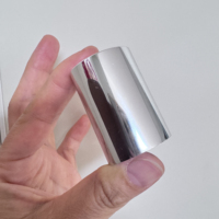 Tête de pompe pulvérisatrice argentée métallisée 24/410 - Buse de parfum en aluminium électroplaqué brillant pour flacon cosmétique