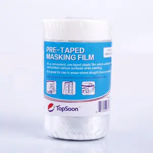 pre taped masking film adhesive masking film in china