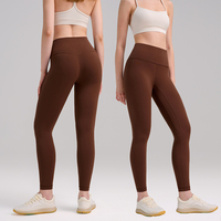 Legging Yoga Wanita Polos Pinggang Tinggi Panjang Hingga Mata Kaki Celana Olahraga Bahan Stretch 4 Arah Anti Lembab Tahan Luntur untuk Gym