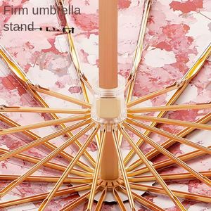 Nouvelle série de parapluies solaires pliables à trois sections, 16 baleines, surdimensionnés, entièrement automatiques, résistants aux UV et au vent, pour femmes, toutes saisons, idéal comme cadeau d'affaires - Product Image 2