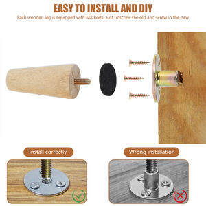 4 шт., деревянные ножки для кухни - Product Image 5