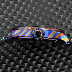 Factory Custom Business Gift Men Mechanical <strong>Watch</strong> Damascus Titanium Blue <strong>Dial</strong> Men Automatic Mechanical <strong>Watch</strong> - Product Image 4