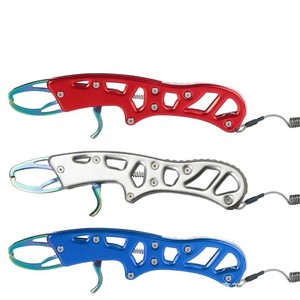 Pinza de Pesca de Acero Inoxidable y Aleación de Aluminio K5A, Pinza de Manipulación de Peces Luminosa de Titanio en Rojo, Azul y Plateado - Product Image 2