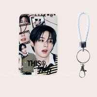 Stray Kids RUN IT THIS & THAT Tempat Kartu Retractable dengan Gantungan Kunci Lanyard Bangchan Felix Bus Subway Access ID Badge Case Hadiah