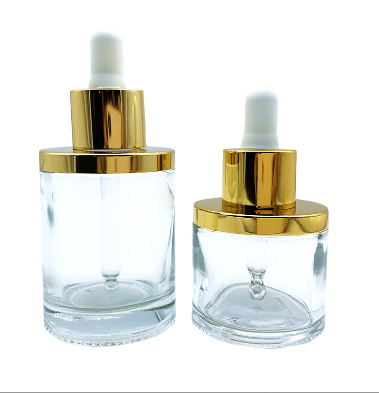 Cylinder 30ml Aromatherapy Perfume Eye Dropper Bottles With Cap