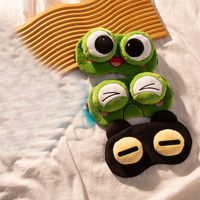 Masque de sommeil au style mignon ; occultant et respirant ; pratique pour les voyages et la maison ; masque oculaire confortable pour hommes et femmes