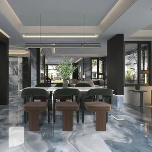 Foshan, diseño moderno de lujo, 600x1200, azulejos vitrificados de Jade amarillo, azulejos de umbral de pared Interior y suelo para sala de estar, casa - Product Image 6