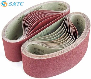 20 unidades de bandas de lijado de resina de óxido de aluminio 3x21, granos medios y finos, personalizables, OEM, para lijadora de banda de fibra de vidrio, papel de <span class=keywords><strong>lija</strong></span> 40 60 80 120 150 240 - Product Image 1