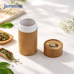 Caja de Cartón Kraft Reciclable Personalizada para Especias y Galletas con Tapa Personalizada, Tubo de Papel Cilíndrico de Grado Alimenticio para Mezclas de Té - Product Image 6