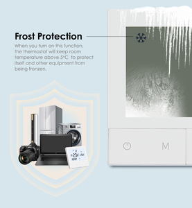 Termostato della sala di controllo del riscaldamento <span class=keywords><strong>a</strong></span> pavimento elettrico 16A Tuya WiFi <span class=keywords><strong>con</strong></span> sonda <span class=keywords><strong>sensore</strong></span> del pavimento esterno 3m - Product Image 4