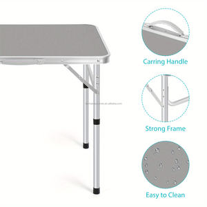 Mesa Plegable Portátil Ligera <span class=keywords><strong>de</strong></span> Aleación <span class=keywords><strong>de</strong></span> Aluminio, Adecuada para Exteriores, Sistema <span class=keywords><strong>de</strong></span> Almacenamiento Portátil, Fácil <span class=keywords><strong>de</strong></span> Transportar y Limpiar - Product Image 5