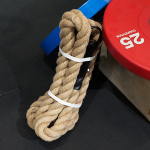 <span class=keywords><strong>Corde</strong></span> <span class=keywords><strong>de</strong></span> combat en jute et chanvre 38 mm, écologique et durable, pour la gym, l'escalade, l'entraînement <span class=keywords><strong>de</strong></span> force, les exercices d'escalade et les entraînements à domicile - Product Image 4