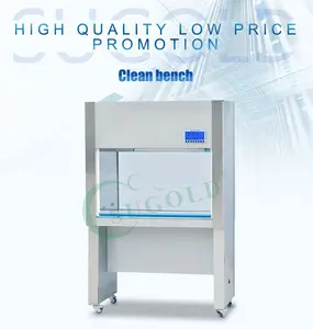 Campana de flujo Laminar Horizontal de laboratorio Clase 100, con filtro Hepa, armario de flujo Laminar, Banco de limpieza