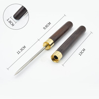 Pique-glace et ciseau à glace en acier inoxydable avec manche en bois, outils de bar