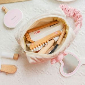 Jouets de salon de beauté réalistes pour bébés filles, kit de maquillage en bois mignon, ensemble de jouets de maquillage en bois pour tout-petits, jeu d'imitation - Product Image 4