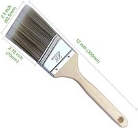 Pinceaux de peinture de qualité industrielle, tailles assorties, manche en bois massif, poils épais en filament SRT pour le bricolage/l'art et le polissage
