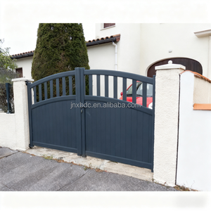 Chất Lượng Cao Tùy Chỉnh Màu Lớp Phủ Bảng Điều Chỉnh Cửa Đôi Cổng Vào Phong Cách Hiện Đại Nhập Cổng Với Khóa Cho Biệt Thự Sân Trước Sân - Product Image 4