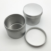 Boîte en étain cosmétique, pot en aluminium métallique, 5 ml, 10 ml, 20 ml, 30 ml, 50 ml, 60 ml, 80 ml, 100 ml, 150 ml, 200 ml, flacons ronds en aluminium