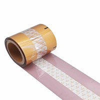 Vente en gros au prix d'usine de rouleau de film d'emballage pour barre de bonbons en plastique de qualité alimentaire de 3 pouces avec impression personnalisée en BOPP chocolat