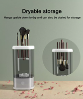 Sikat kosmetik USB otomatis, sikat pembersih Spinner mesin cuci Pengering sikat Make Up listrik