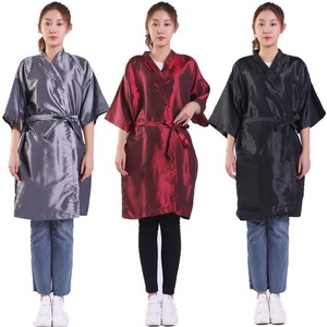 <span class=keywords><strong>Bata</strong></span> de peluquería de belleza de salón de alta calidad batas logotipo personalizado capa de peluquero Kimono de corte de <span class=keywords><strong>pelo</strong></span> - Product Image 6