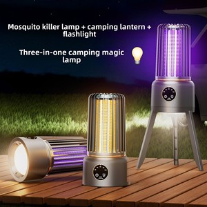 Lámpara Antimosquitos Recargable con Temporizador, Lámpara LED Portátil para Exteriores y Camping, Lámpara Eléctrica <span class=keywords><strong>Mata</strong></span> <span class=keywords><strong>Mosquitos</strong></span> - Product Image 1