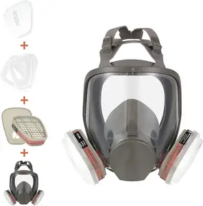 DAIERTA masker Gas wajah, masker keamanan taktis filter ganda penuh