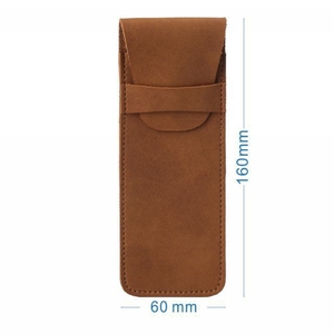 Custodia protettiva per penna in pelle sintetica custodia morbida per sopracciglia <span class=keywords><strong>astuccio</strong></span> per penne borsa di cancelleria forniture per la scuola per ufficio regalo <span class=keywords><strong>con</strong></span> Logo - Product Image 5