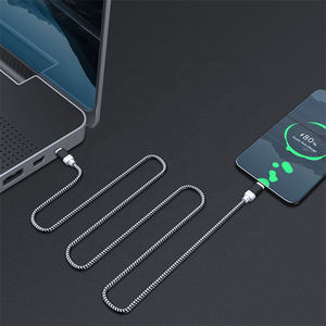 PD tipo C a tipo C Cable de carga rápida 3A Pd Data Nylon trenzado Usb tipo C Cable de cargador para Huawei samsung - Product Image 3