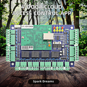 Pannello di Controllo Accessi TCP/IP Wiegand 26 per Quattro Porte, Materiale ABS Nero, Software Gratuito, SDK, Connessione per Quattro Serrature e Quattro Lettori di Carte - Product Image 2