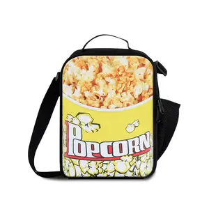 Cooler Box Bag Kids Prints Small Lunch Bag Insulated Custom Cooler Shoulder Box