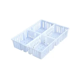Welcomide — boîte de transport en plastique HDPE, boîte vierge, avec 4 compartiments, boîtes en plastique empilables et ables, économique