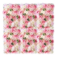 Fleurs artificielles écologiques de pivoines et de roses dans un sac en papier, bouquet cadeau rose pastel en soie, décoration pour la maison, la table, les mariages et les fêtes