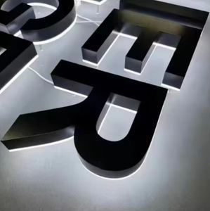 مخصص الفولاذ المقاوم للصدأ قناة 3D إلكتروني الذهب اسم الاستوديو للمباني المكاتب الزفاف الفنادق بار مول الشركات بارك - Product Image 4