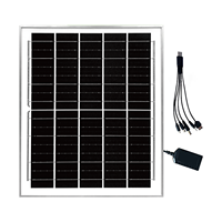 Panneau solaire portable 6V 18V pour charger les téléphones portables, chargeur USB 5V, étanche, 10W/15W/20W, charge rapide en extérieur