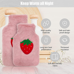 Hot Selling 750ML/1L /2L Hot Water Bag Bottle High Quality Portable <strong>Bouillotte</strong> With Plush Cover Hand Warmers - Product Image 4