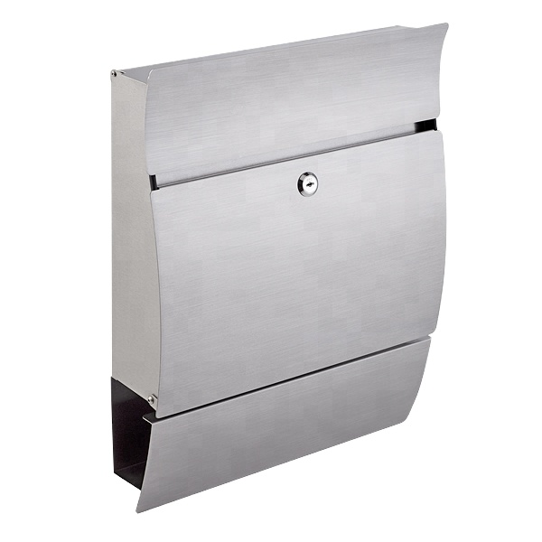 Outdoor Apartment Wall Mounted Metal Mailbox with Lock Steel Garden Post Box for Mail Parcel Drop Key Words Outdoor Letter Box