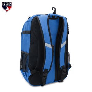 <span class=keywords><strong>Sac</strong></span> à <span class=keywords><strong>dos</strong></span> de sport en polyester bleu roi personnalisé avec logo d'équipe et motif lettres pour basketball, football et volleyball - Product Image 3