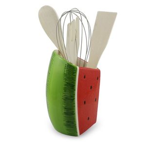 Salière et poivre en forme de Fruit coloré, ustensiles de cuisine, conserver le sel et le poivre, en céramique, pour pastèque, taille S/2 - Product Image 5