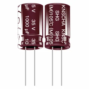 KNSCHA Aluminium electrolytic Capacitor 1UF 50V ,replace ruby RUBYCON Brand electrolytic capacitor