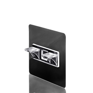 Shelf Support For Wardrobe <b>Adhesive</b> <b>Hook</b> Plastic 0-1kg Load Capacity Three Or More <b>Hooks</b> No Drill Installation - Product Image 3