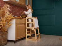 Tour d'apprentissage Montessori 8 en 1 escabeau pour enfants tour convertible pour tout-petits pour comptoir de cuisine table d'apprentissage et ensemble de chaises
